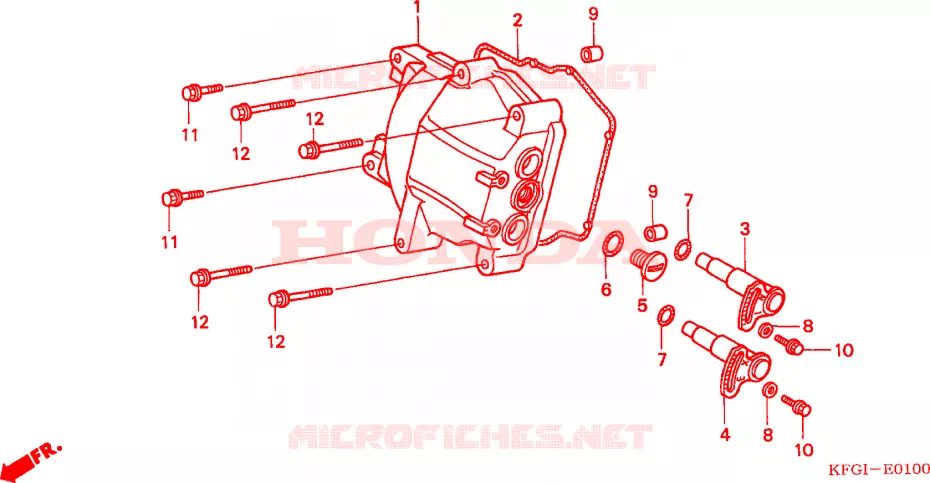 COPERTURA TESTA CILINDRO Honda SCOOTER 250 FORSIGHT 2002  FES2502