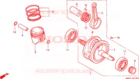 ALBERO A GOMITI/PISTONE per Honda CITY FLY 125 CLR 1998
