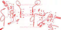 LEVA MANIGLIA/INTERRUTTORE/ CAVO per Honda CITY FLY 125 CLR 1998