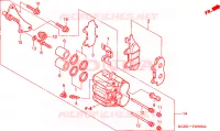 CALIBRO FRENO ANTERIORE per Honda SHADOW 125 2007