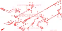 PEDALE per Honda SHADOW 125 2007