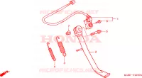 POSTEGGIO LATERALE per Honda SHADOW 125 2007