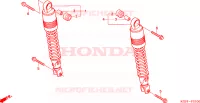 CUSCINO POSTERIORE per Honda AROBASE 125 STOP AND GO 2004