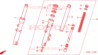 FORCELLA ANTERIORE per Honda AROBASE 125 STOP AND GO 2004