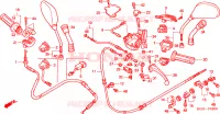 LEVA MANIGLIA/INTERRUTTORE/CAVO per Honda AROBASE 125 STOP AND GO 2004