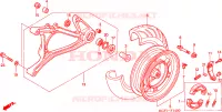 RUOTA POSTERIORE/BRACCIO OSCILLANTE per Honda AROBASE 125 STOP AND GO 2004