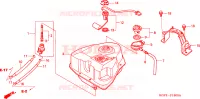 SERBATOIO COMBUSTIBILE per Honda AROBASE 125 STOP AND GO 2004