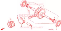 ALBERO A GOMITI/PISTONE per Honda AROBASE 125 TWO TONE 2003