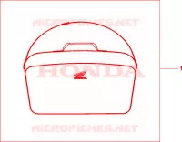 BORSA INT.TOP CASE per Honda AROBASE 125 TWO TONE 2003