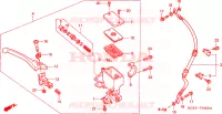 CILINDRO MAESTRO FRENO per Honda AROBASE 125 TWO TONE 2003