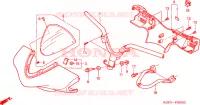CONDOTTO MANIGLIA/COPERTURA MANIGLIA per Honda AROBASE 125 TWO TONE 2003