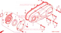 COPERTURA CASSA MANOVELLA per Honda AROBASE 125 TWO TONE 2003