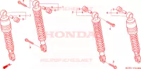 CUSCINO POSTERIORE per Honda AROBASE 125 TWO TONE 2003