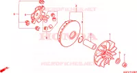 FACCIA AVVIAMENTO per Honda AROBASE 125 TWO TONE 2003