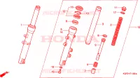 FORCELLA ANTERIORE per Honda AROBASE 125 TWO TONE 2003