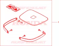 KIT MODANAT.TOP CASE per Honda AROBASE 125 TWO TONE 2003