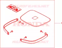 KIT MODANAT.TOP CASE *GY120M* per Honda AROBASE 150 2000