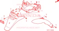 PARAFANGO POSTERIORE per Honda AROBASE 125 TWO TONE 2003