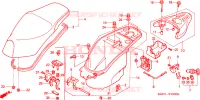 SEDILE/SCATOLA BAGAGLI per Honda AROBASE 125 TWO TONE 2003