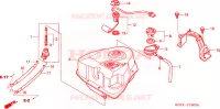 SERBATOIO COMBUSTIBILE per Honda AROBASE 125 TWO TONE 2003