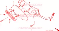 SMORZATORE SCARICO per Honda AROBASE 125 TWO TONE 2003