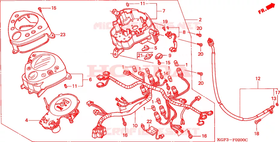 INDICATORE Honda SCOOTER 125 NES 2003  NES1253