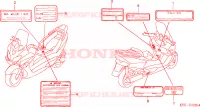 ETICHETTA CAUZIONE per Honda JAZZ 250 2004