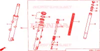 FORCELLA ANTERIORE per Honda JAZZ 250 2004