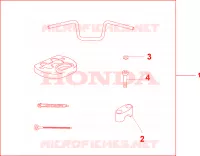 KIT MANUBRIO CROMATO per Honda JAZZ 250 2004