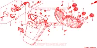 LUCE CODA/PARAFANGO POSTERIORE per Honda JAZZ 250 2004