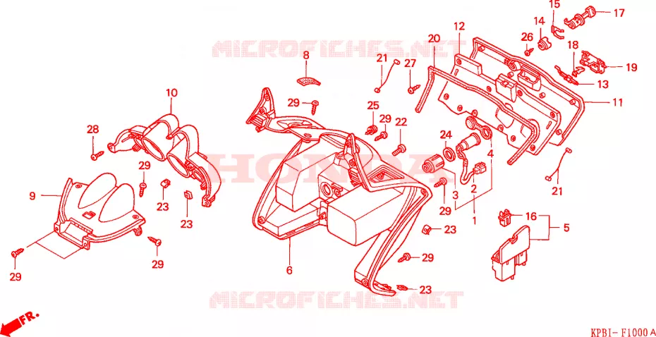 SCATOLA INTERNA Honda SCOOTER 250 JAZZ 2001  NSS2501