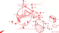 BATTERIA/SCATOLA BAGAGLI per Honda INNOVA 125 2009