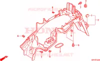 PARAFANGO POSTERIORE(2) per Honda INNOVA 125 2009