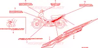 STRISCIA/MARCHIO(ANF1257) per Honda INNOVA 125 2009