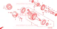 ALBERO MANOVELLA/PISTONE per Honda CBR 125 TRICOLOR 2010