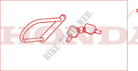 ANTIFURTO AD ARCO per Honda CBR 125 TRICOLORE 2010