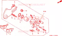 CALIBRO FRENO POSTERIORE per Honda CBR 125 TRICOLOR 2010
