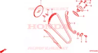 CATENA CAMMA/TENSIONE per Honda CBR 125 TRICOLOR 2010