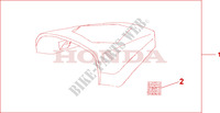 CODINO COPRISELLA BLUE per Honda CBR 125 BLACK 2010