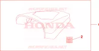CODINO COPRISELLA BLUE per Honda CBR 125 TRICOLOR 2010
