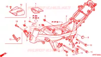 CORPO TELAIO per Honda CBR 125 TRICOLOR 2010