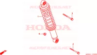 CUSCINO POSTERIORE per Honda CBR 125 TRICOLOR 2010