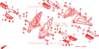 GRADINO per Honda CBR 125 TRICOLOR 2010