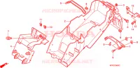 PARAFANGO POSTERIORE per Honda CBR 125 TRICOLOR 2010