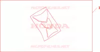 PROTEZIONE SERBATOIO LOGO HONDA per Honda CBR 125 TRICOLOR 2010