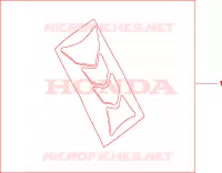 PROTEZIONE SERBATOIO LOGO HRC per Honda CBR 125 TRICOLOR 2010