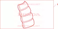 PROTEZIONE SERBATOIO per Honda CBR 125 TRICOLOR 2010