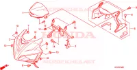 RIPARO SUPERIORE  per Honda CBR 125 TRICOLOR 2010