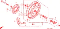 RUOTA ANTERIORE per Honda CBR 125 TRICOLOR 2010