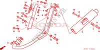 SMORZATORE SCARICO per Honda CBR 125 TRICOLOUR 2010
